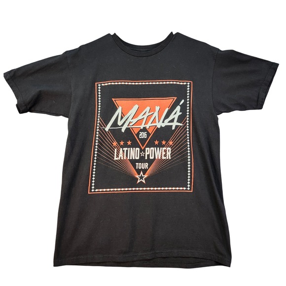 Maná Latino Power Tour 2016 Graphic‎ Print Band Tee Shirt M Alstyle - Picture 1 of 7